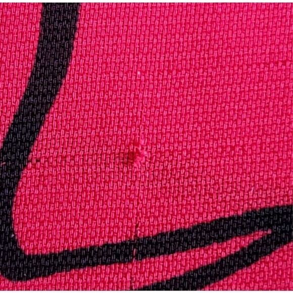 Lady Shapely red monstera leaf plant women’s L button up vintage 90s retro butto - Picture 8 of 8